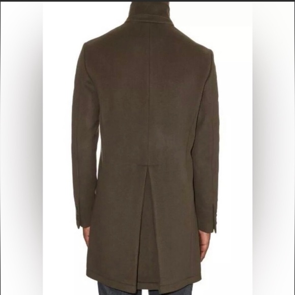 John Varvatos gray military double breasted coat - Picture 8 of 9